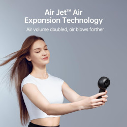 JISULIFE Ventilateur turbo portatif [18 heures de refroidissement maximum], 6000mAh USB rechargeable, petit ventilateur de poche