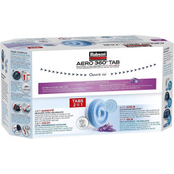 Rubson – AERO 360° Recharges en tabs parfum lavande relaxante, recharges pour absorbeur d'humidité, ultra absorbantes et anti od