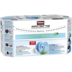 Rubson – AERO 360° Recharges en tabs parfum lavande relaxante, recharges pour absorbeur d'humidité, ultra absorbantes et anti od