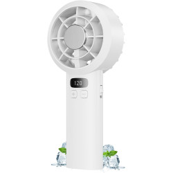 Ventilateur Portable à Main - 3000mAh Mini Ventilateur de Table USB,1-120 Vitesses,Jusqu'à 7h,Petit Ventilateurs Rechargeable,Éc