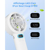 Ventilateur Portable à Main - 3000mAh Mini Ventilateur de Table USB,1-120 Vitesses,Jusqu'à 7h,Petit Ventilateurs Rechargeable,Éc
