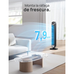DREO Cruiser Pro 106 cm Smart Turm Fan, WiFi Alexa Fan, ventilateur oscillant à 90°, 9 niveaux de vitesse, minuterie de 12 heure
