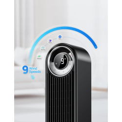 DREO Cruiser Pro 106 cm Smart Turm Fan, WiFi Alexa Fan, ventilateur oscillant à 90°, 9 niveaux de vitesse, minuterie de 12 heure