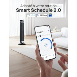 DREO Cruiser Pro 106 cm Smart Turm Fan, WiFi Alexa Fan, ventilateur oscillant à 90°, 9 niveaux de vitesse, minuterie de 12 heure