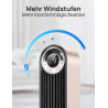 DREO 25 dB Ventilateur de tour silencieux Smart, 106cm de hauteur 4 modes 9-vitesse Max 7,9m/s 12H Timer Ventilateur oscillant à