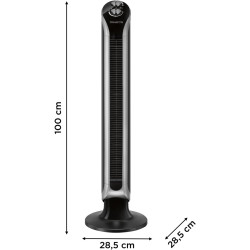 Rowenta Eole Infinite Ventilateur colonne, Rafraîchissement puissant & silencieux, Écoénergétique, Oscillation à 180°, 3 vitesse