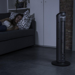 Cecotec Ventilateur de Tour Numérique avec Minuteur et Télécommande EnergySilence 890 Skyline. 50 W, 30'' (76 cm) de Hauteur, Os