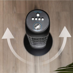 Cecotec Ventilateur de Colonne EnergySilence 850 Skyline, Minuterie, 45 W, Hauteur 33" (84 cm), Moteur en Cuivre, 3 Vitesses, Os