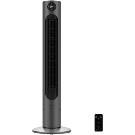 Cecotec - Ventilateur de Colonne EnergySilence 800 Skyline Smart - Diamètre 91 cm, LED et Télécommande, 3 Vitesses et Minuterie 