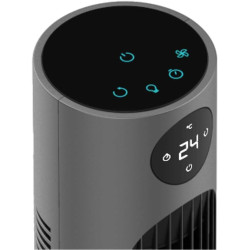Cecotec - Ventilateur de Colonne EnergySilence 800 Skyline Smart - Diamètre 91 cm, LED et Télécommande, 3 Vitesses et Minuterie 
