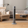 Cecotec - Ventilateur de Colonne EnergySilence 800 Skyline Smart - Diamètre 91 cm, LED et Télécommande, 3 Vitesses et Minuterie 