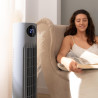 Cecotec - Ventilateur de Colonne EnergySilence 800 Skyline Smart - Diamètre 91 cm, LED et Télécommande, 3 Vitesses et Minuterie 