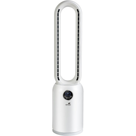 SENYA Fresh Air Ventilateur colonne silencieux 2 en 1 avec purificateur d’air HEPA - Ventilateur sur pied sans pales - Oscillati