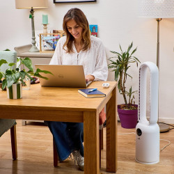 SENYA Fresh Air Ventilateur colonne silencieux 2 en 1 avec purificateur d’air HEPA - Ventilateur sur pied sans pales - Oscillati