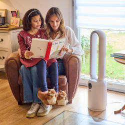SENYA Fresh Air Ventilateur colonne silencieux 2 en 1 avec purificateur d’air HEPA - Ventilateur sur pied sans pales - Oscillati