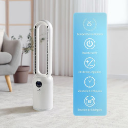 SENYA Fresh Air Ventilateur colonne silencieux 2 en 1 avec purificateur d’air HEPA - Ventilateur sur pied sans pales - Oscillati