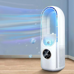 Ventilateur Tour Sans Pales,Ventilateur Silencieux sans Pale pour chambre à coucher,35 dB,6 Vitesses de Réglage,Humidification,M