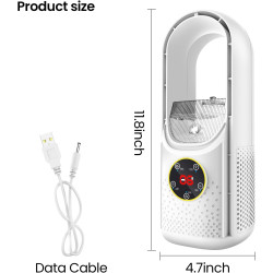 Ventilateur Tour Sans Pales,Ventilateur Silencieux sans Pale pour chambre à coucher,35 dB,6 Vitesses de Réglage,Humidification,M