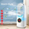 Ventilateur Tour Sans Pales,Ventilateur Silencieux sans Pale pour chambre à coucher,35 dB,6 Vitesses de Réglage,Humidification,M