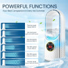 Ventilateur Tour Sans Pales,Ventilateur Silencieux sans Pale pour chambre à coucher,35 dB,6 Vitesses de Réglage,Humidification,M