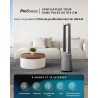 Modèle tour sans lame Pro Breeze OmniAir – Silencieux avec télécommande, filtre HEPA, écran LED, 10 niveaux – Purificateur d'air