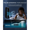 Pro Breeze Ventilateur sans rotor 105 cm purificateur d'air oscillant 75° télécommande filtre HEPA 13 écran LED 10 vitesses très