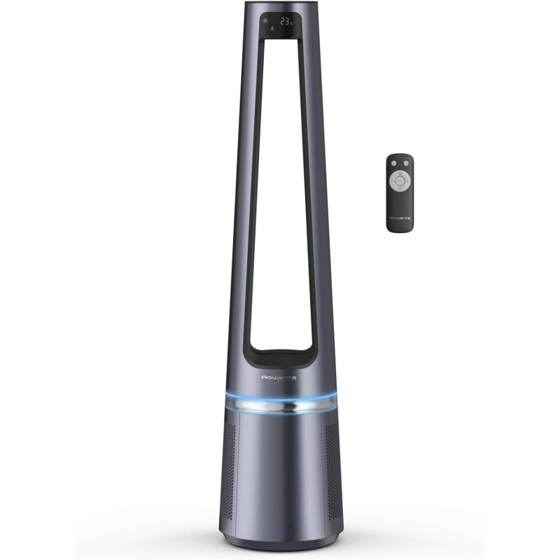 Rowenta Eclipse 2-en-1 Ventilateur purificateur, Ventile et filtre l’air, Particules fines, 32 dB (A), Puissant, Oscillation, 12