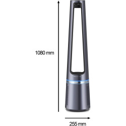 Rowenta Eclipse 2-en-1 Ventilateur purificateur, Ventile et filtre l’air, Particules fines, 32 dB (A), Puissant, Oscillation, 12