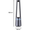 Rowenta Eclipse 2-en-1 Ventilateur purificateur, Ventile et filtre l’air, Particules fines, 32 dB (A), Puissant, Oscillation, 12