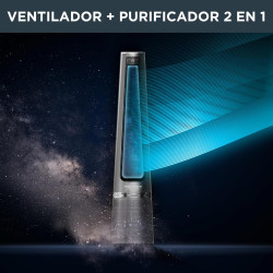 Rowenta Eclipse 2-en-1 Ventilateur purificateur, Ventile et filtre l’air, Particules fines, 32 dB (A), Puissant, Oscillation, 12