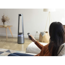 Rowenta Eclipse 2-en-1 Ventilateur purificateur, Ventile et filtre l’air, Particules fines, 32 dB (A), Puissant, Oscillation, 12