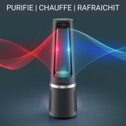 Rowenta Eclipse 3-en-1 Ventilateur purificateur, Purifie, Chauffe, Ventile, Silencieux, Puissant, Multi-oscillations, 12 vitesse