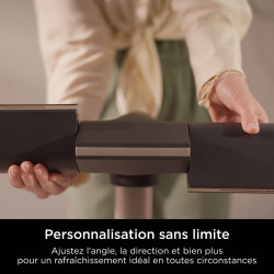 Shark TurboBlade Ventilateur colonne sans pale, Rafraîchissement multidirectionnel à haute vitesse jusqu’à 20 mètres, Discret, 1