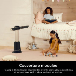 Shark TurboBlade Ventilateur colonne sans pale, Rafraîchissement multidirectionnel à haute vitesse jusqu’à 20 mètres, Discret, 1