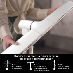 Shark TurboBlade Ventilateur colonne sans pale, Rafraîchissement multidirectionnel à haute vitesse jusqu’à 20 mètres, Discret, 1