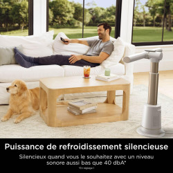 Shark TurboBlade Ventilateur colonne sans pale, Rafraîchissement multidirectionnel à haute vitesse jusqu’à 20 mètres, Discret, 1