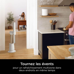 Shark TurboBlade Ventilateur colonne sans pale, Rafraîchissement multidirectionnel à haute vitesse jusqu’à 20 mètres, Discret, 1