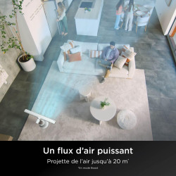 Shark TurboBlade Ventilateur colonne sans pale, Rafraîchissement multidirectionnel à haute vitesse jusqu’à 20 mètres, Discret, 1