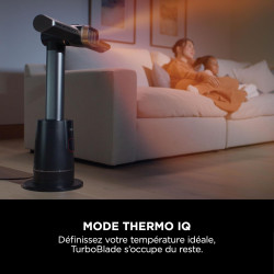 Shark TurboBlade Cool + Heat 2-en-1 Chauffage et ventilateur colonne sans pale, Telecomande, Multidirectionnel jusqu’à 20 mètres