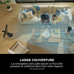 Shark TurboBlade Cool + Heat 2-en-1 Chauffage et ventilateur colonne sans pale, Telecomande, Multidirectionnel jusqu’à 20 mètres