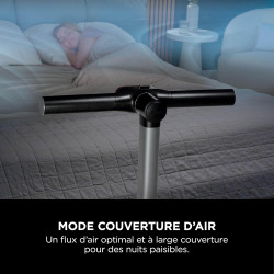 Shark TurboBlade Cool + Heat 2-en-1 Chauffage et ventilateur colonne sans pale, Telecomande, Multidirectionnel jusqu’à 20 mètres