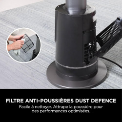 Shark TurboBlade Cool + Heat 2-en-1 Chauffage et ventilateur colonne sans pale, Telecomande, Multidirectionnel jusqu’à 20 mètres
