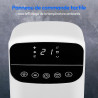 MEDION P15 TF Ventilateur Colonne avec Télécommande (5 Vitesses, Mode Nuit Silencieux, 45 W Puissance, Oscillation Horizontale A