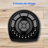 MEDION E11 TF Ventilateur colonne avec télécommande (3 vitesses, mode sommeil silencieux, 45 W, oscillation horizontale 60°, min