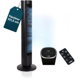 Princess Ventilateur colonne - Design élégant - 50 W - Puissant, Silencieux, Basse Consommation - Hauteur : 103 cm - Oscillant -