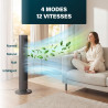 Princess Ventilateur colonne - Design élégant - 50 W - Puissant, Silencieux, Basse Consommation - Hauteur : 103 cm - Oscillant -