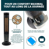 Princess rafraîchisseur d'air - Refroidissement de l'air par évaporation - Climatiseur sans évacuation - 3 modes, 3 vitesses - C