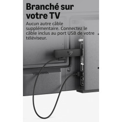 Amazon Fire TV Stick HD (nouvelle génération) : TV gratuite et en direct, télécommande vocale Alexa, alimentation via votre TV, 