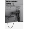 Amazon Fire TV Stick HD (nouvelle génération) : TV gratuite et en direct, télécommande vocale Alexa, alimentation via votre TV, 