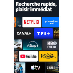 Amazon Fire TV Stick HD (nouvelle génération) : TV gratuite et en direct, télécommande vocale Alexa, alimentation via votre TV, 